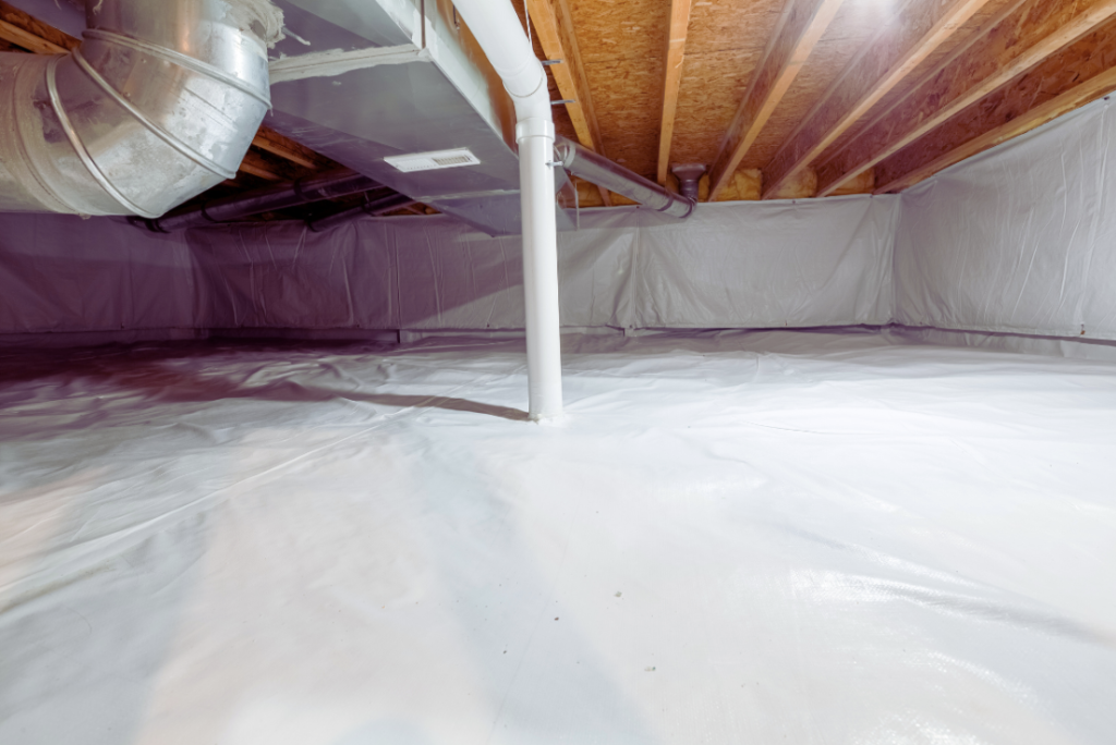 photo showing space after crawl space repair in Columbus, OH